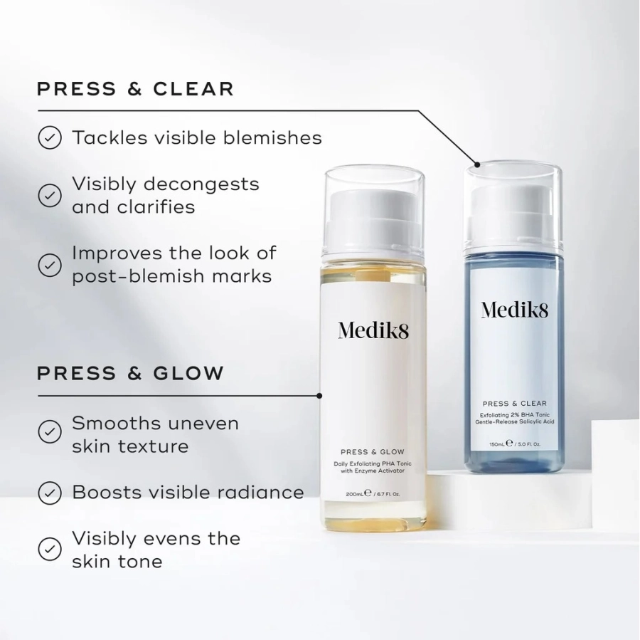 Medik8 Press & Glow Tonik z 5,5% glukonolaktonem 30 ml