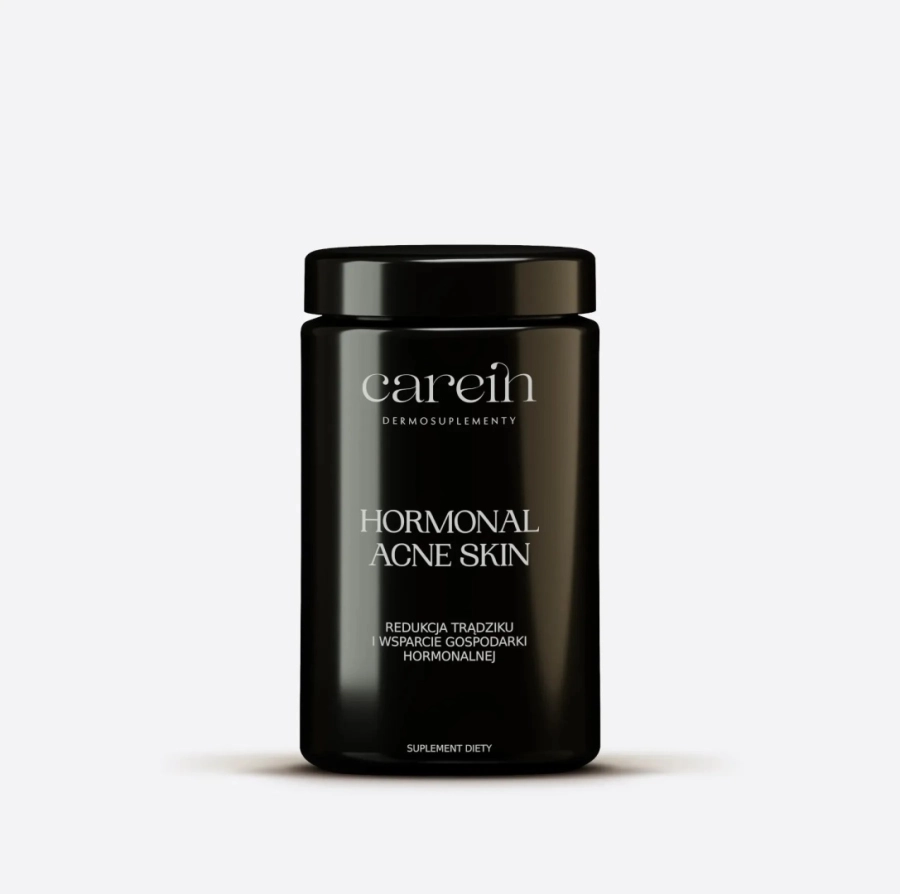 Carein Hormonal Acne Skin Kuracja 30 dni Gładka skóra bez trądziku hormonalnego 120 kaps.