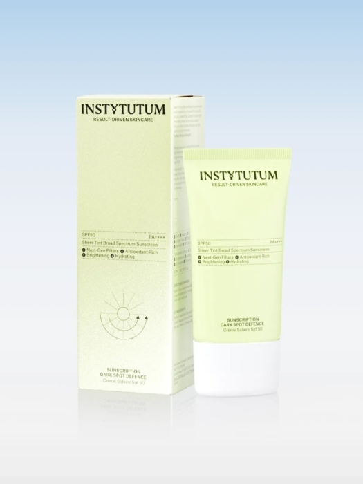Instytutum Sunscription Dark Spot Defence SPF50 Next-Gen 3 w 1 Ochrona UV, rozjaśnienie i pielęgnacja skóry 50 ml