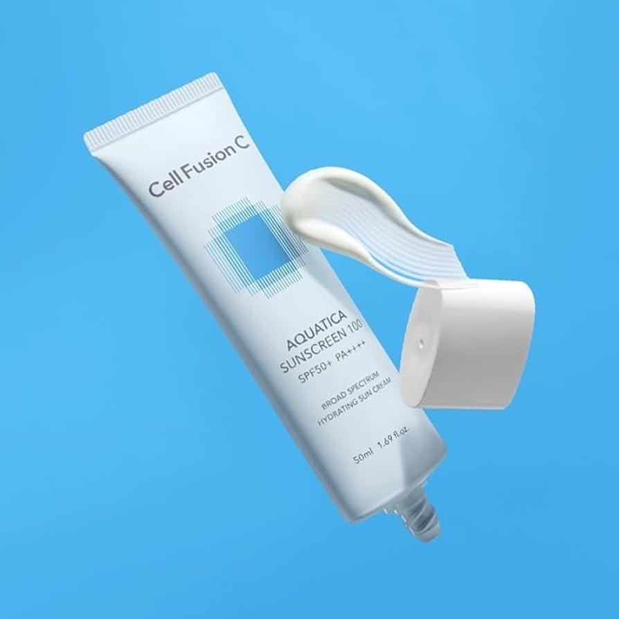 Cell Fusion C Aquatica Sunscreen 100 SPF50+ / PA ++++ Wyciszający i nawilżający krem z fotoprotekcją 50 ml