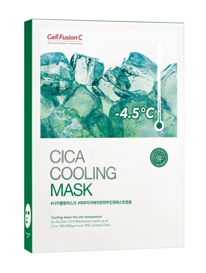 Cell Fusion C Cica Cooling Mask Wygładzająco - chłodząca maska w płacie 5 x 25 g
