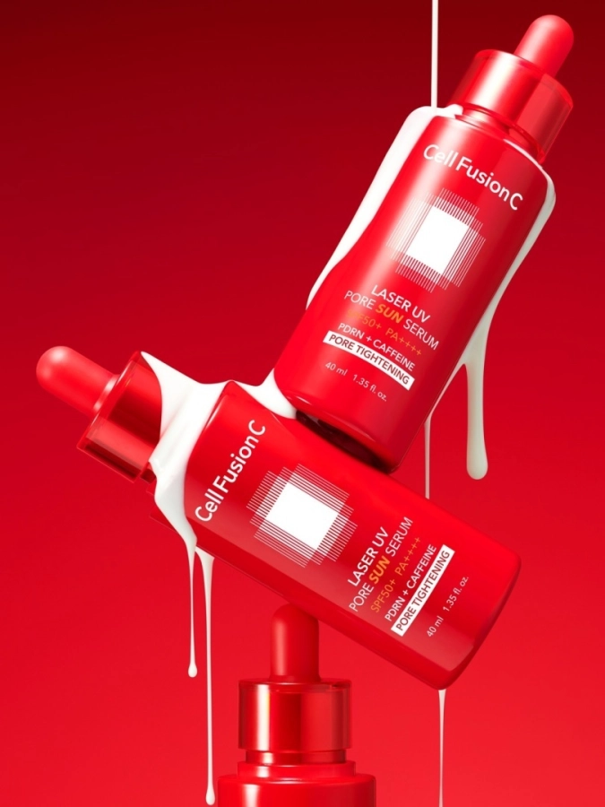 Cell Fusion C Laser UV Pore Sun Serum SPF50+ PA++++ Ochronne serum wygładzające i zwężające pory SPF50+ PA++++ 40 ml