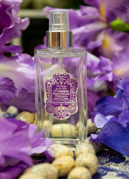 La Sultane de Saba Brume Perfumee Hydratante Udaipur Nawilżająca mgiełka piżmo kadzidło wanilia linia udaipur 200 ml