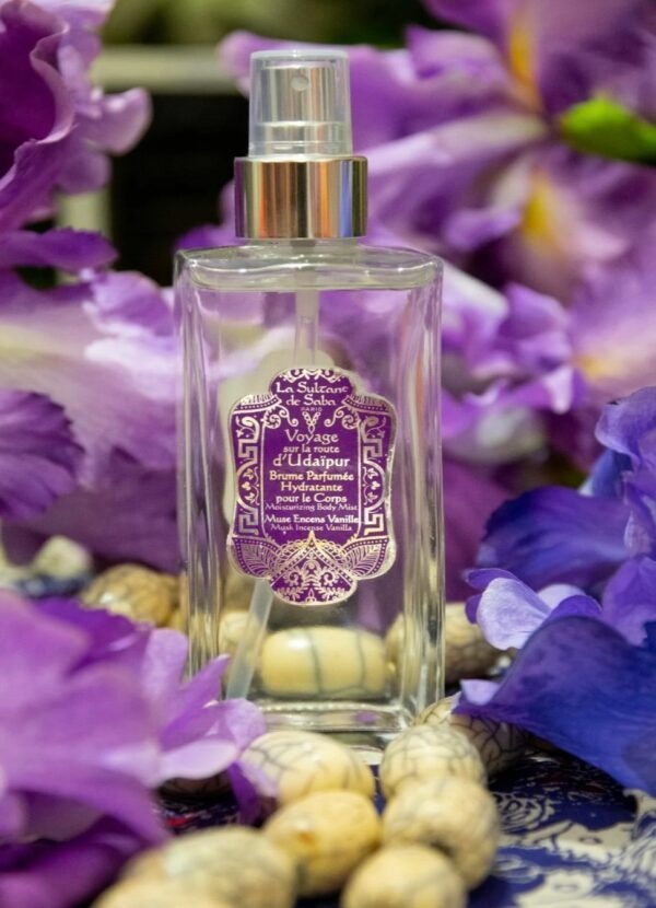 La Sultane de Saba Brume Perfumee Hydratante Udaipur Nawilżająca mgiełka piżmo kadzidło wanilia linia udaipur 200 ml