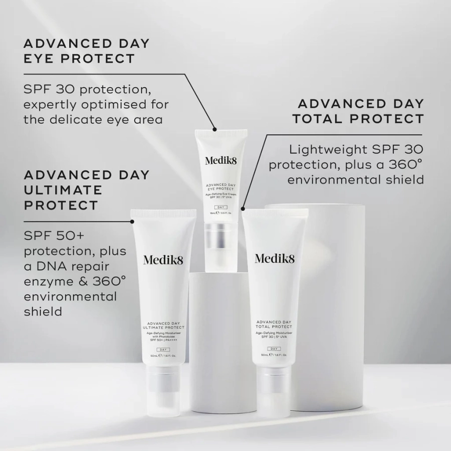 Medik8 Advanced Day Eye Protect Intensywnie nawilżający krem pod oczy z ochroną przeciwsłoneczną SPF 30 | 5* UVA 15 ml