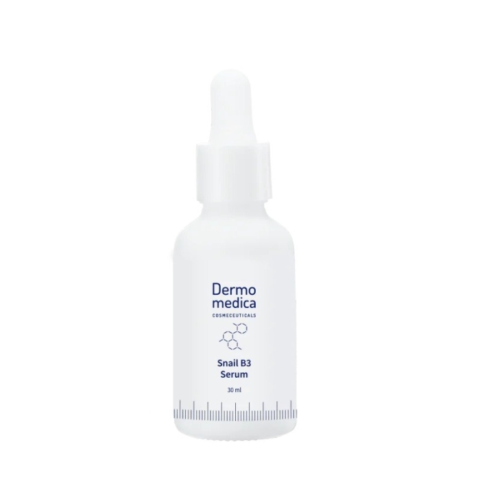 Dermomedica Snail B3 Serum Serum z ekstraktem ze śluzu ślimaka, witaminą B3 (niacynamidem) i beta-glukanem 30 ml