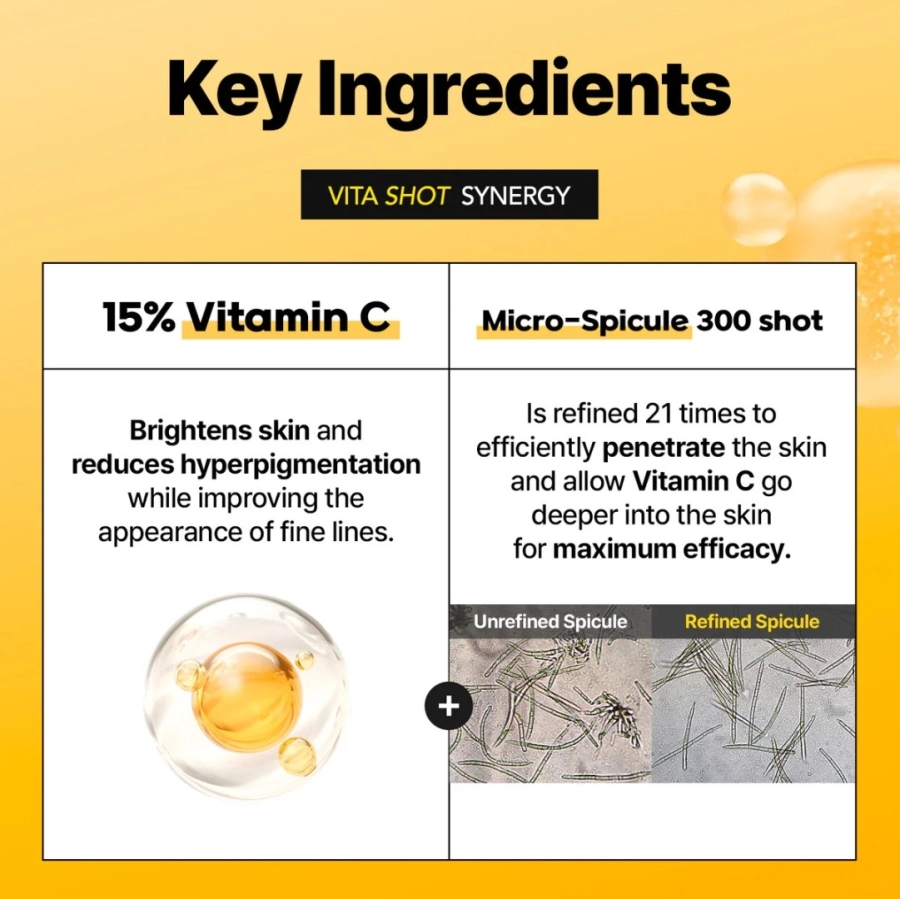 Cell Fusion C 15% Vita Shot Ampoule Rozjaśniające serum z 15% witaminą C i mikroigłami 20 g