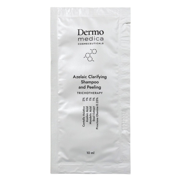 Dermomedica Azelaic Clarifying Shampoo and Peeling Trychologiczny szampon i peeling oczyszczający 10 x 10 ml