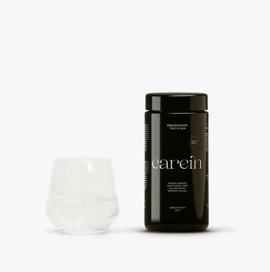 Carein Redness Skin + Youth Skin ZESTAW Dla skóry naczyniowej ze zmarszczkami 60 kaps + 240 g