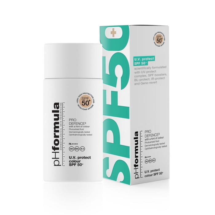 pHformula PRO DEFENCE3 UV Protect Colour SPF 50+ Lekki krem koloryzujący 50 ml