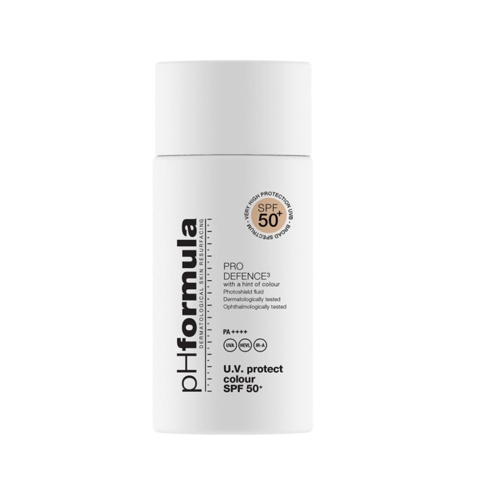 pHformula PRO DEFENCE3 UV Protect Colour SPF 50+ Lekki krem koloryzujący 50 ml