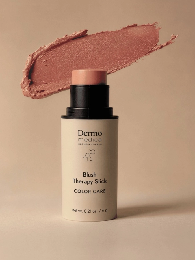 Dermomedica Blush Therapy Stick Kremowy róż w sztyfcie, łączący subtelny efekt koloryzujący z właściwościami pielęgnacyjnymi 6 g