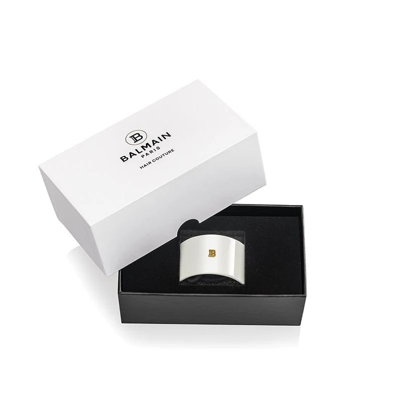 Balmain Elastique pour Cheveux White Gumka do włosów Biała 5 cm x 3,1 cm