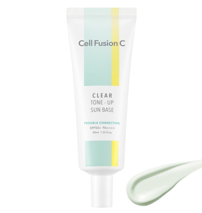 Cell Fusion C Clear Sun Base SPF 50+/PA++++ Kryjąca baza dla skóry wrażliwej, trądzikowej z wysoką ochroną przeciwsłoneczną 40ml