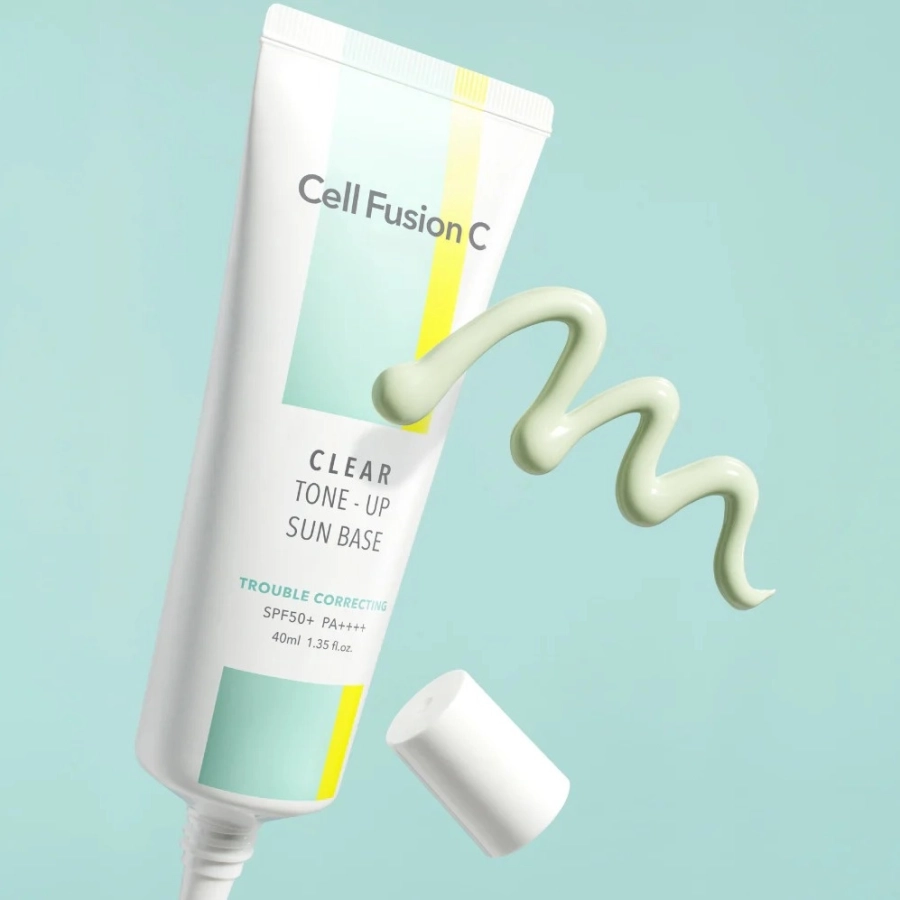 Cell Fusion C Clear Sun Base SPF 50+/PA++++ Kryjąca baza dla skóry wrażliwej, trądzikowej z wysoką ochroną przeciwsłoneczną 40ml