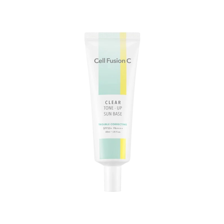 Cell Fusion C Clear Sun Base SPF 50+/PA++++ Kryjąca baza dla skóry wrażliwej, trądzikowej z wysoką ochroną przeciwsłoneczną 40ml