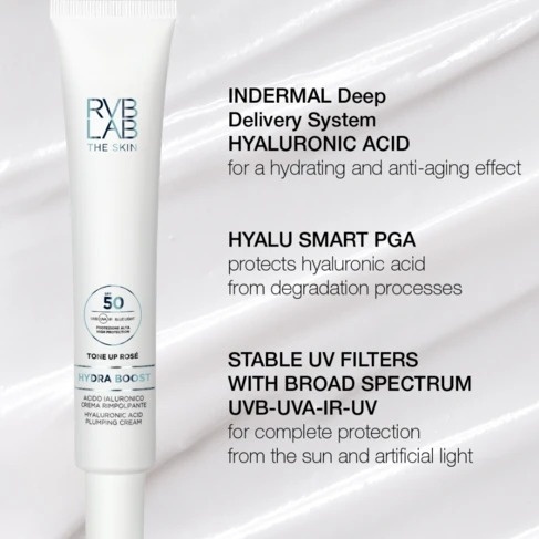 RVB LAB Hydra Boost Glow Skin Krem z kwasem hialuronowym SPF 50 50 ml