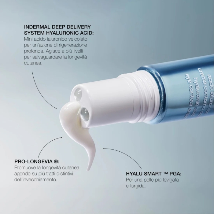RVB LAB HYDRA BOOST Hyaluronic Acid Eye Contour Cream Wypełniająco - drenujący krem na okolicę oka z masażerem 15ml