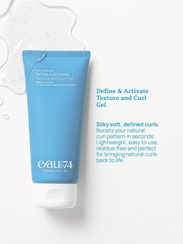 EAU de 1974 Santorini Żel do włosów kręconych Define & Activate Gel 200 ml