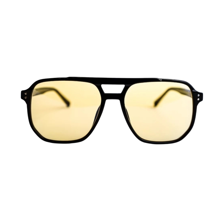Dermomedica Yellow Trendy Okulary z żółtymi soczewkami wspierające rytm okołodobowy, regulację hormonalną i procesy slow-aging