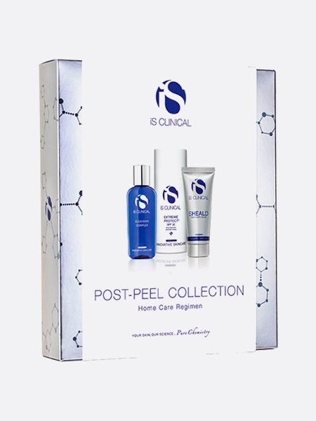 IS Clinical Post-Peel Collection Zestaw Żel oczyszczający 60 ml + Krem 60 g + Krem odbudowujący z ochroną UVA/UVB 100 g