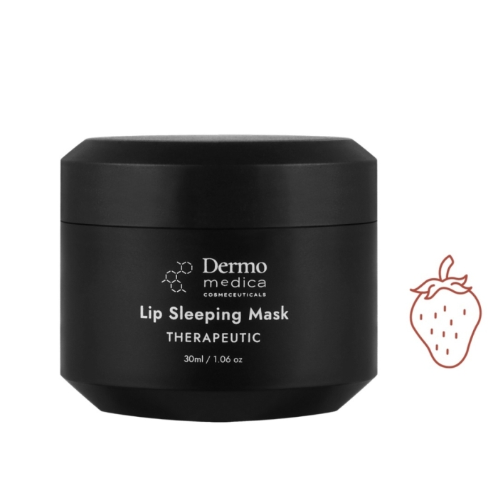 Dermomedica Lip Sleeping Mask Strawberry Regenerująca maska na usta na noc 30 g