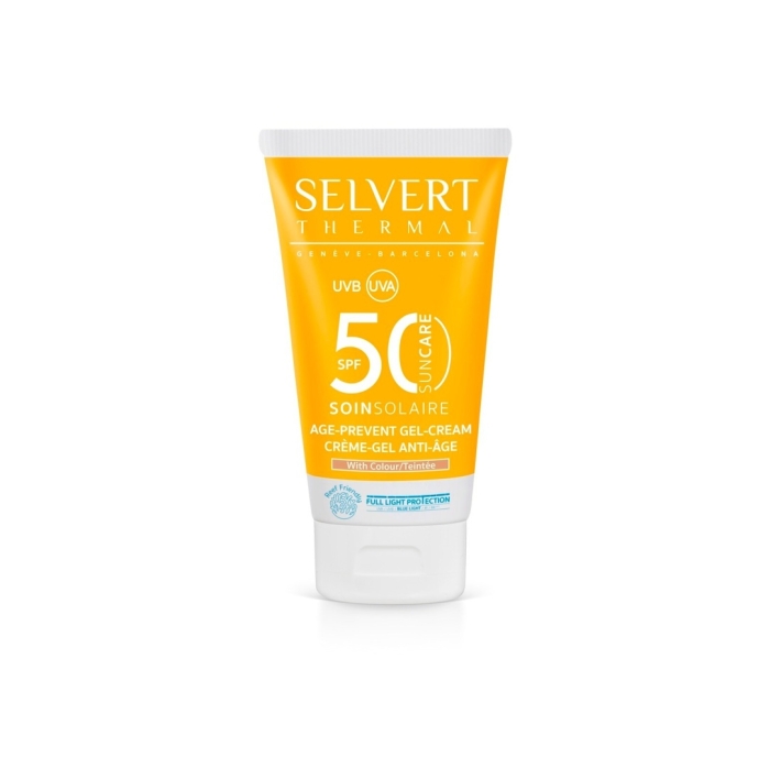 Selvert Thermal Age Prevent Gel-cream With Colour SPF50 Żel-krem do twarzy z kolorem i barierą ochronną 50 ml
