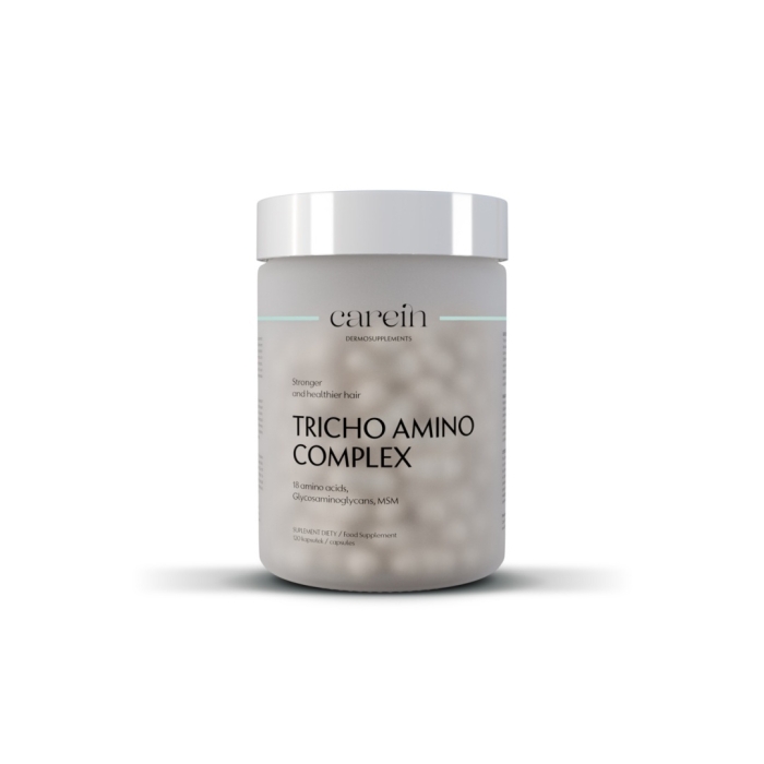 Carein Tricho Amino Complex Wzmocnienie cienkich, łamliwych włosów 120 kaps.