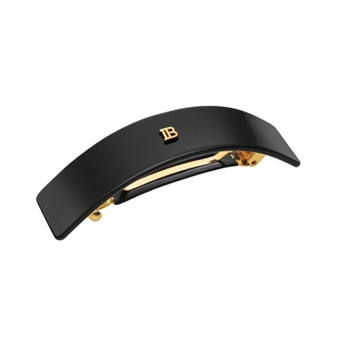 Balmain Barrette pour Cheveux Medium Black Klamra do włosów M Czarna 9 cm x 1,6 cm