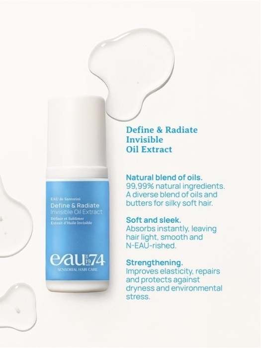 EAU de 1974 Santorini Olejek do włosów kręconych Define & Radiate oil extract 30 ml