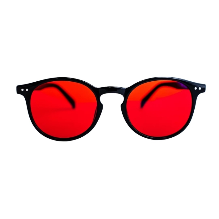 Dermomedica Red Challenge Okulary z czerwonymi soczewkami wspierające rytm okołodobowy i procesy slow-aging