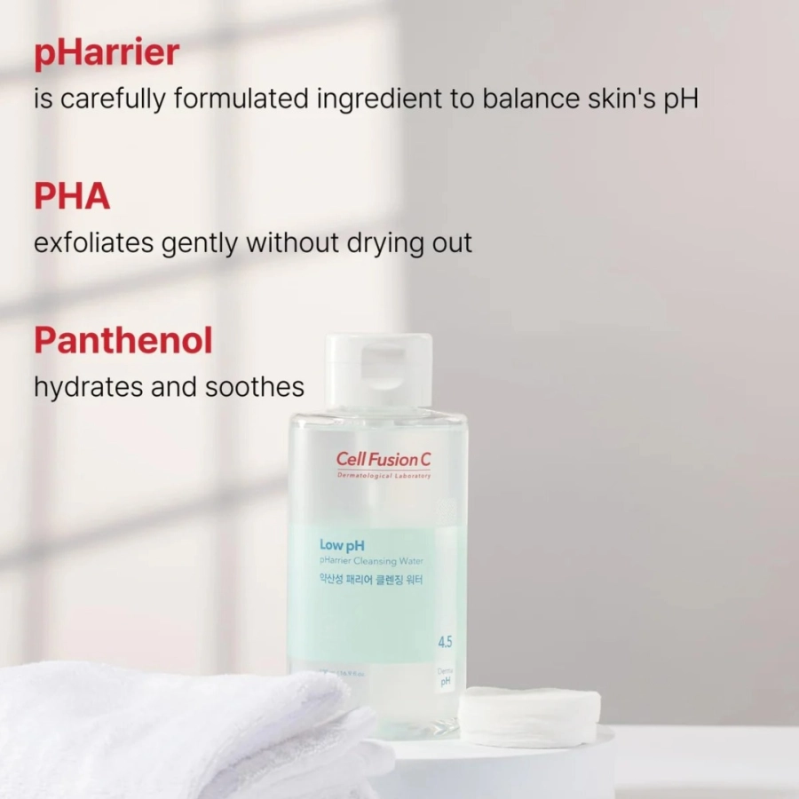 Cell Fusion C Low pH pHarrier Cleansing Water Płyn micelarny do oczyszczania skóry twarzy 500 ml