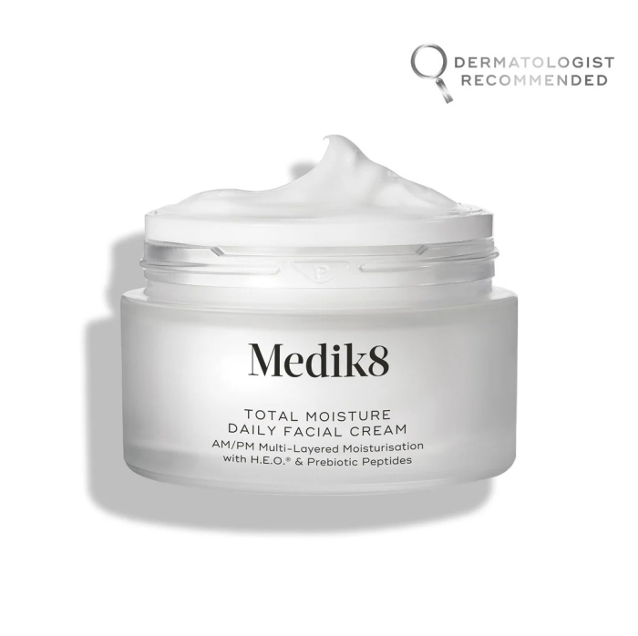 Medik8 Total Moisture Daily Facial Cream Lekki krem nawilżający, wspierający mikrobiom i barierę ochronną skóry 50 ml