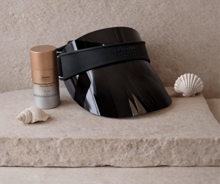 Dermomedica Zestaw UV Black Cap + Transparent Body Stick SPF 30
