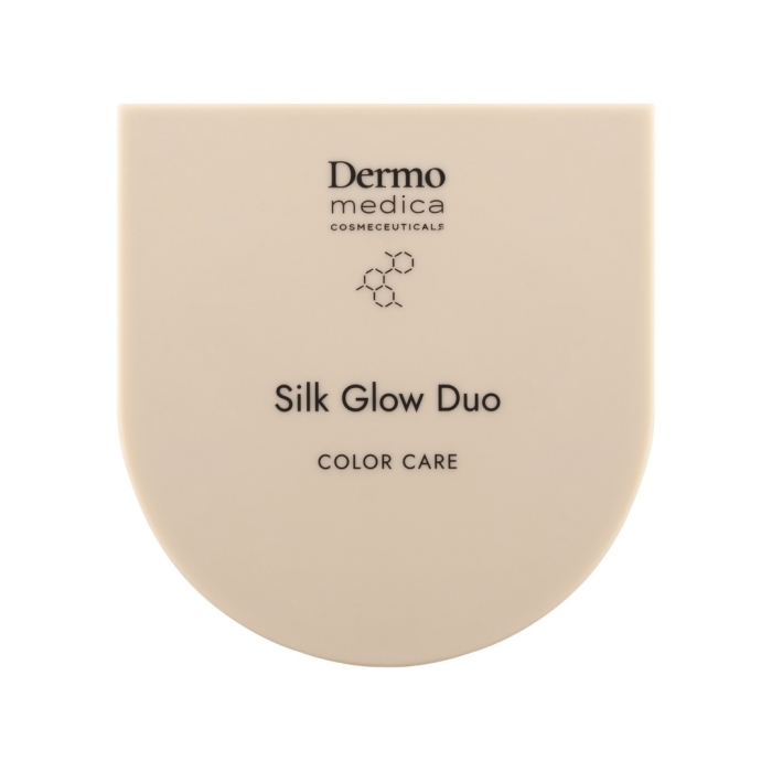 Dermomedica Silk Glow Duo Kompaktowy róż i rozświetlacz 5,2 g