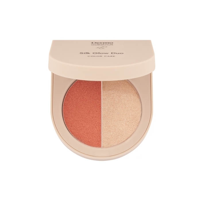 Dermomedica Silk Glow Duo Kompaktowy róż i rozświetlacz 5,2 g