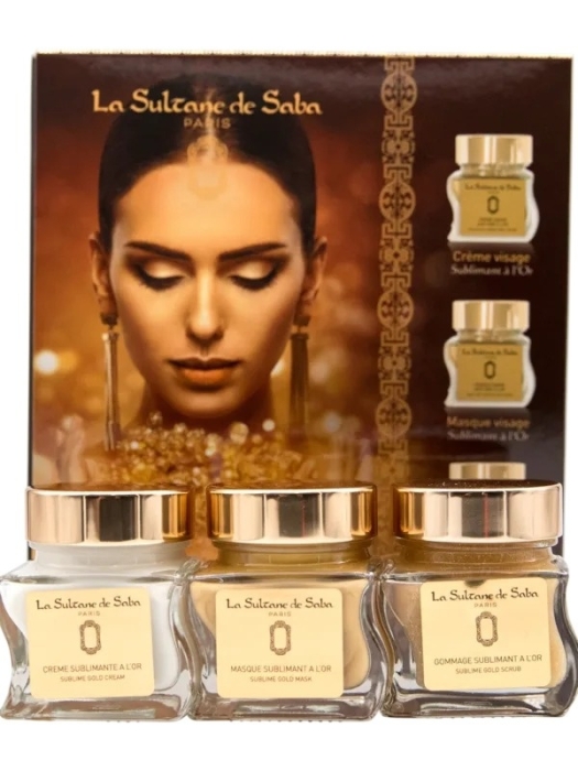 La Sultane de Saba Gold Zestaw do pielęgnacji twarzy linia złota
