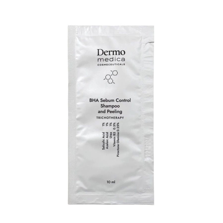 Dermomedica BHA Sebum Control Shampoo and Peeling Trychologiczny szampon i peeling 10 x 10 ml