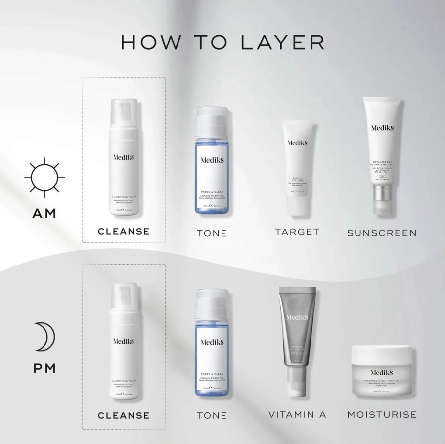Medik8 Clarifying Foam Bezolejowa pianka oczyszczająca z kwasami AHA/BHA 150 ml