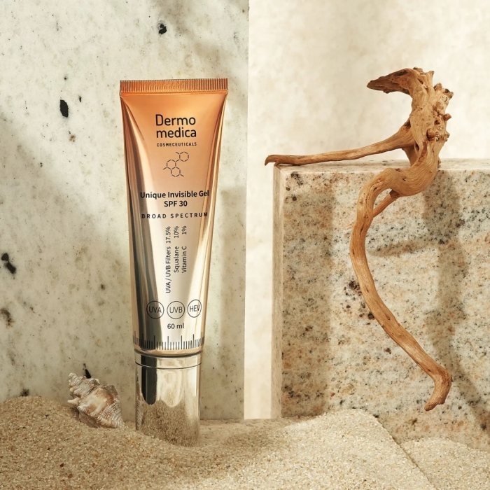 Dermomedica Unique Invisible Gel SPF 30 Unikatowe, żelowe serum z filtrami organicznymi 60 ml