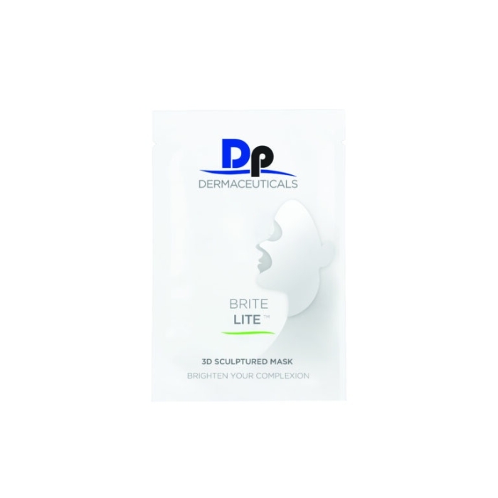 DP Dermaceuticals Brite Lite 3D Sculptured Mask Nawilżanie 3D i redukcja przebarwień