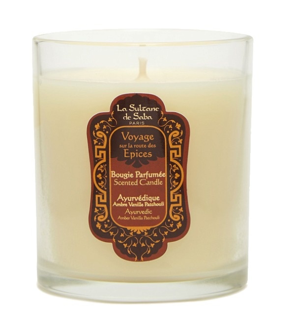 La Sultane de Saba Scented Candle Ayurvedique Świeca ajurwedyjsko-bursztynowa paczula waniliowa 165g