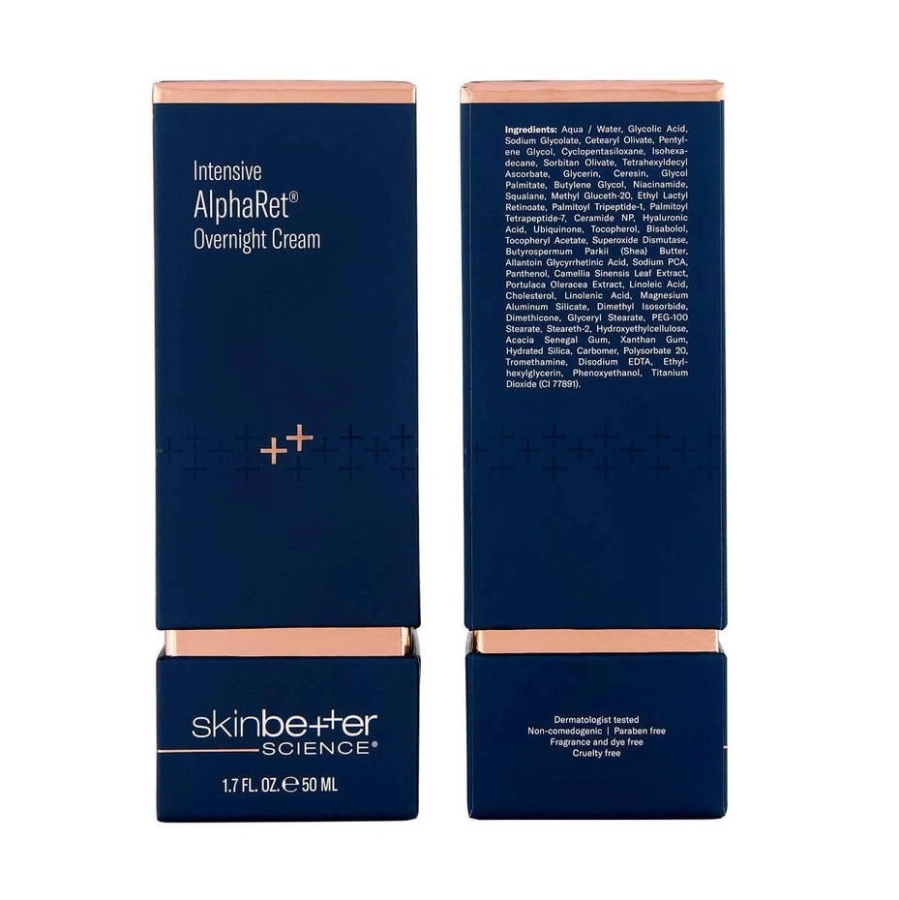Skinbetter Science Intensive AlphaRet Overnight Cream Face Krem na noc z retinoidem przeciwstarzeniowy wygładzający 50 ml