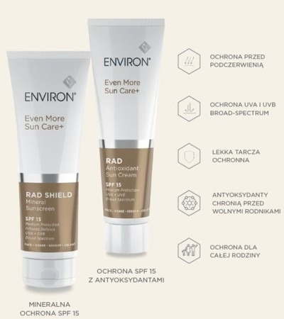 Environ RAD Antioxidant Sun Cream Krem przeciwsłoneczny z antyoksydantami SPF 20 UVA i UVB 100 ml