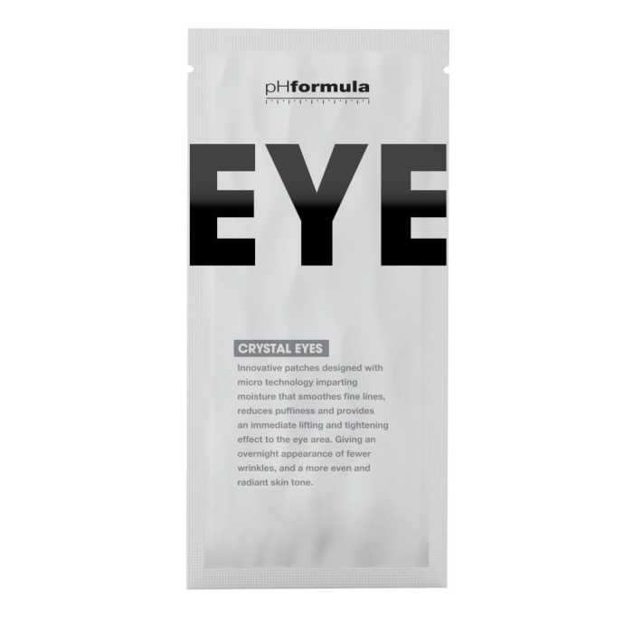 pHformula Crystal Eyes Płatki pod oczy na noc, zawierające m.in. epidermalne czynniki wzrostu, kwas hialuronowy, aloes 1 szt