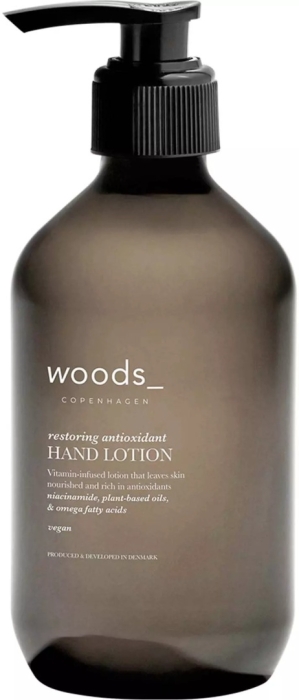 WOODS_COPENHAGEN Restoring Antioxidant Hand Lotion Naprawczy, molekularny krem do rąk z nordyckimi olejkami 400 ml
