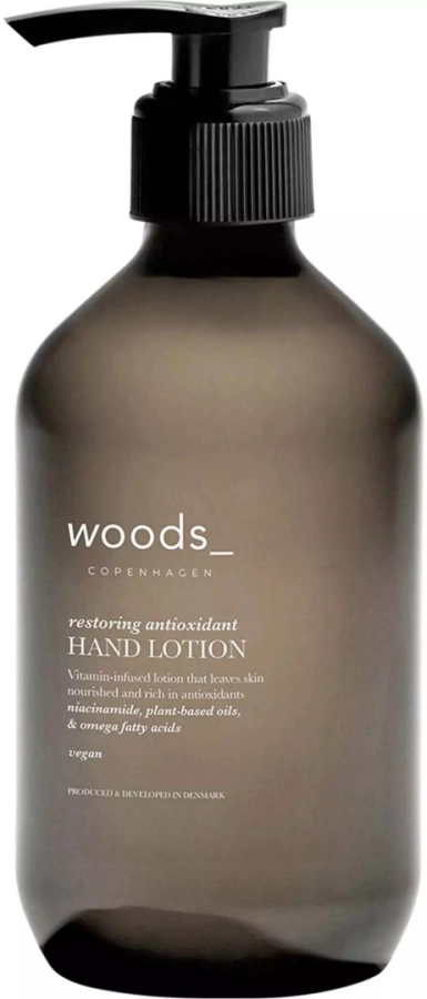 WOODS_COPENHAGEN Restoring Antioxidant Hand Lotion Naprawczy, molekularny krem do rąk z nordyckimi olejkami 400 ml