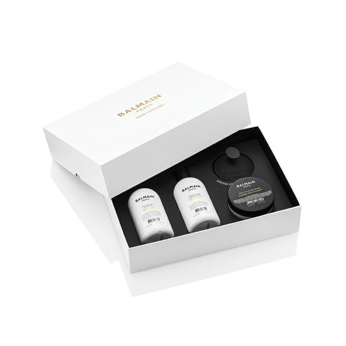 Balmain Revitalizing Care Set Zestaw odbudowujący z masażerem