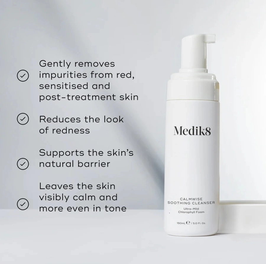 Medik8 Calmwise Soothing Cleanser Łagodna pianka oczyszczająca, redukująca zaczerwienienia skóry 150 ml