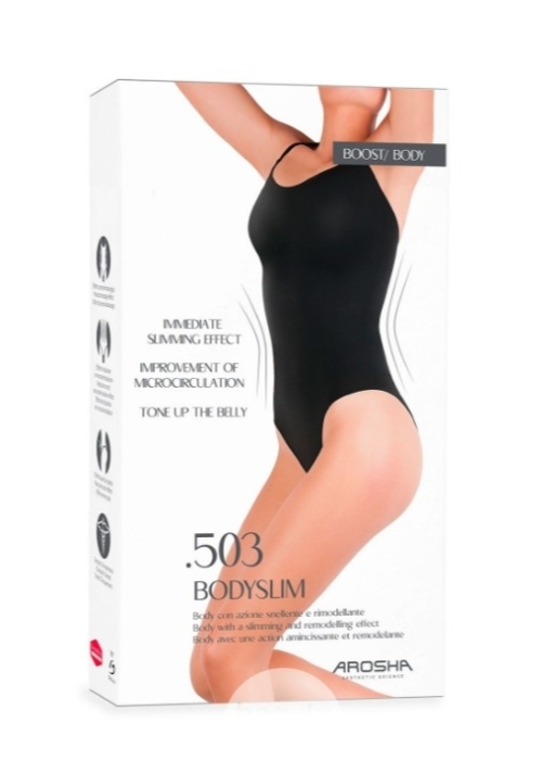 Arosha .503 Bodyslim Body wyszczuplająco-modelujące kolor czarny XL/XXL